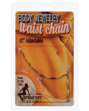 Waist chain swirls - silver