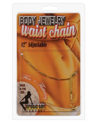 Waist chain oval links – gold
