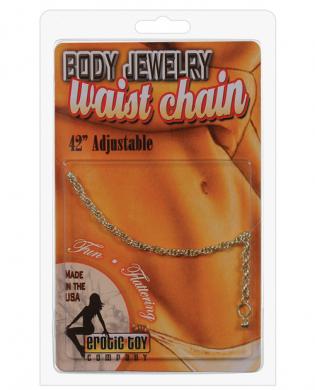 Waist chain roped chain – silver
