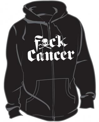 F ck cancer men’s hoodie black medium