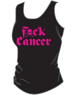 F ck cancer women’s tank top pink black md