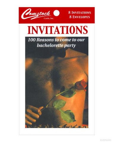100 reasons to come to our bachelorette party (8pk)