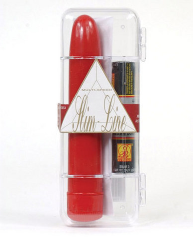 Slimline with batteries - red