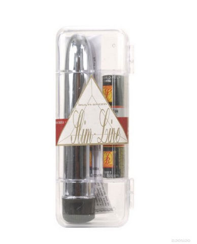 Slimline with batteries - silver