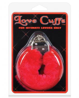 Love cuffs furry – red