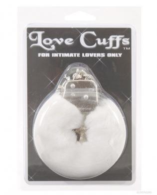 Love cuffs furry – white