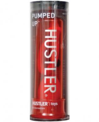 Hustler pumped up penis pump – red