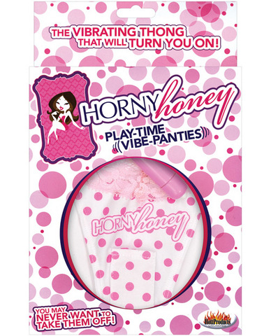 Horny honey playtime vibrating panties