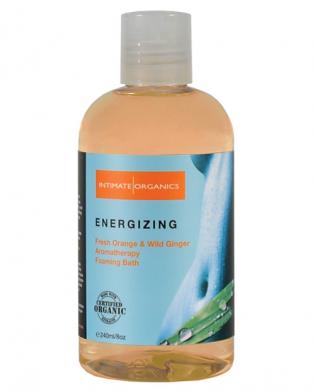 Organic energizing foaming bath w/fresh orange and wild ginger aromatheraphy foaming bath