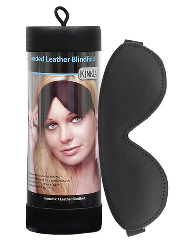 Kinklab padded leather blindfold