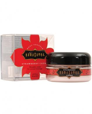 Kama sutra petite  body souffle – strawberry 1.8 oz (clear packaging)