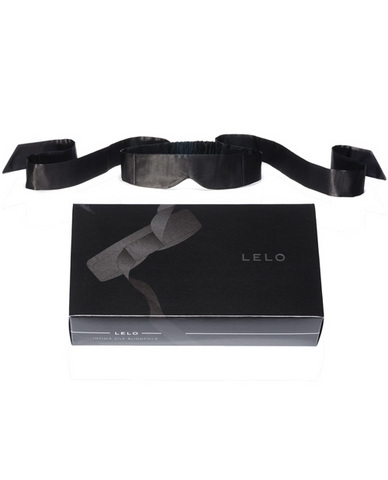Lelo intima silk blindfold - black