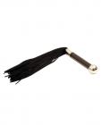 Black suede whip