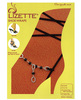 Black Beads Shoe Wraps - Black
