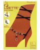 Black beads shoe wraps - black