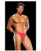  Male power e z access button thong red l/xl