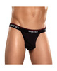 100 Silk Micro Thong Black Md