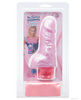 Chubby pleaser silky vibrating stimulator w/satin bag - pink