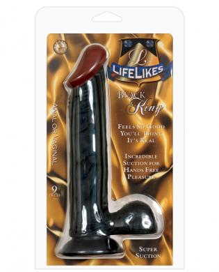 Lifelikes 9in black king w/suction cup