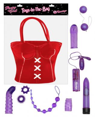 Party girl toys in the bag – red