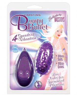 Vibrating bumpy bullet – purple