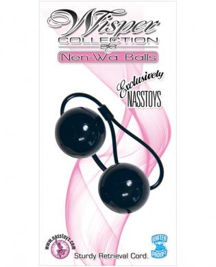 Whisper collection ben-wa balls waterproof – black