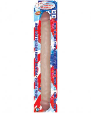 Real skin all american whoppers 18in double dong – flesh