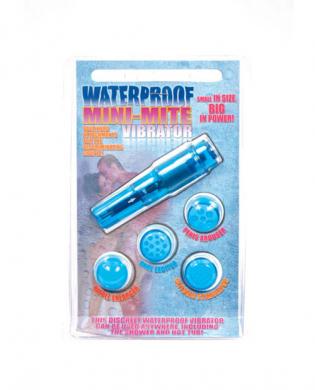 Waterproof mini mite vibrator w/4 attachments