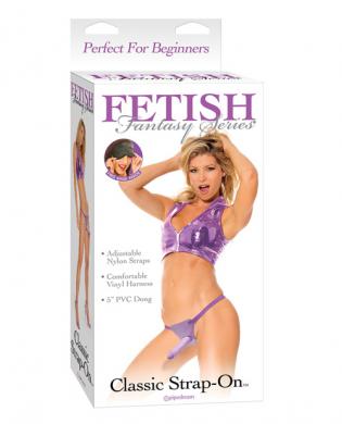 Classix strap-on and harness – purple