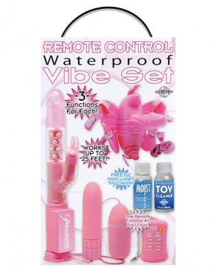 Remote control waterproof vibe set