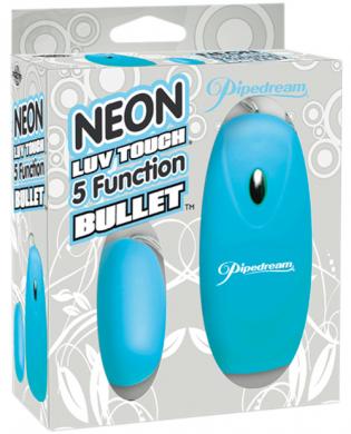 Neon luv touch bullet – 5 function blue