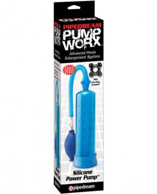 Pump worx silicone power pump – blue