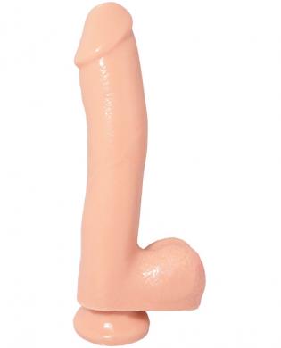 Basix 10in dong w/suction cup – flesh