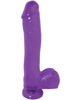 Basix 10in dong w/suction cup - purple