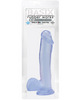 Basix 12in Dong Wsuction Cup Clear
