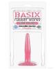 Basix rubber works mini butt plug - pink
