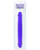 Basix 12in jelly double dong - purple
