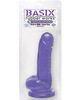 Basix rubber works 8in dong w/suction cup - purple