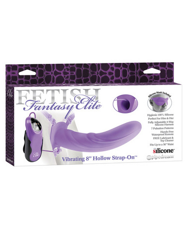 Fetish Fantasy Elite Vibrating 8 Hollow Strap-On
