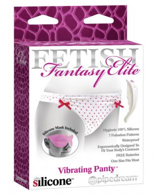 Fetish fantasy elite vibrating panty – pink/white