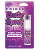 Edible body spray - grape