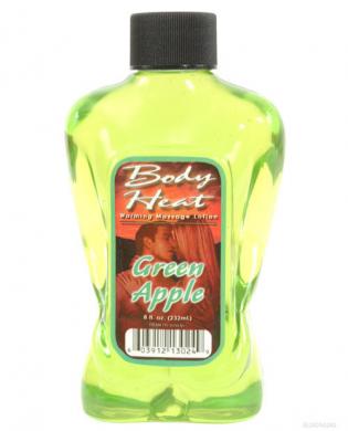 Body heat lotion – green apple 8 oz
