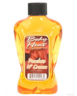 Body heat lotion – peach and cream 8 oz