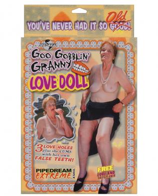 Extreme goo gobblin granny love doll