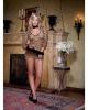 5 pc on the prowl mesh dress w/tail, thong, ears, wrist restraints and coll
