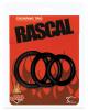 Rascal cock ring trio - black