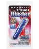 Waterproof travel blaster with silicone sleeve, blue