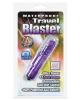 Waterproof travel blaster with silicone sleeve, purple