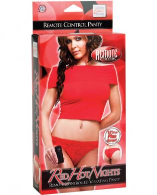 Remote control vibrating panty red o/s