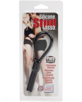 Silicone stud lasso – black